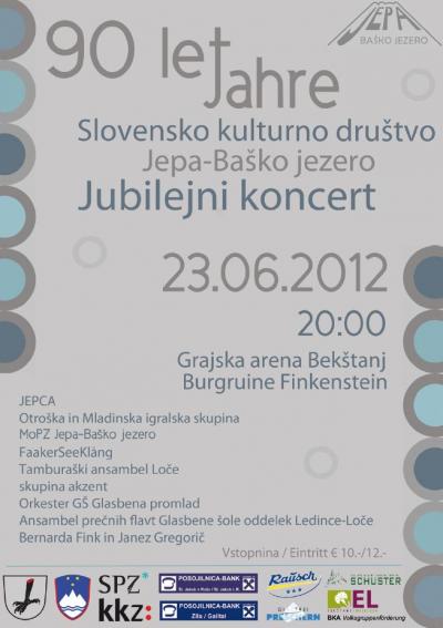 Jubilejni koncert 90 let Slovensko kulturno društvo “Jepa-Baško jezero”