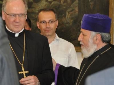 Bischof Schwarz und Kärntner Delegation zu Gast bei Katholikos Karekin II.