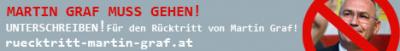 Rücktrittsaufforderung seitens der Grünen an den dritten Nationalratspräsid. GRAF