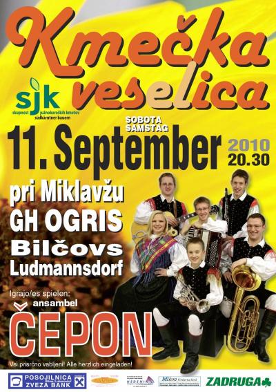 Ball “Kmečka VesELica”, am Samstag, den 11. September 2010