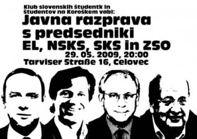 KSŠŠK vabi na javno razpravo s predsedniki EL, NSKS, SKS in ZSO